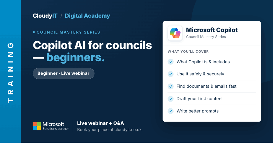 Copilot AI for councils — beginners webinar