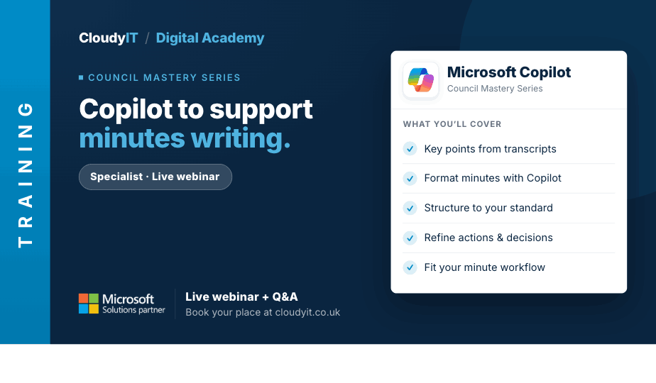 Copilot to support minutes writing webinar